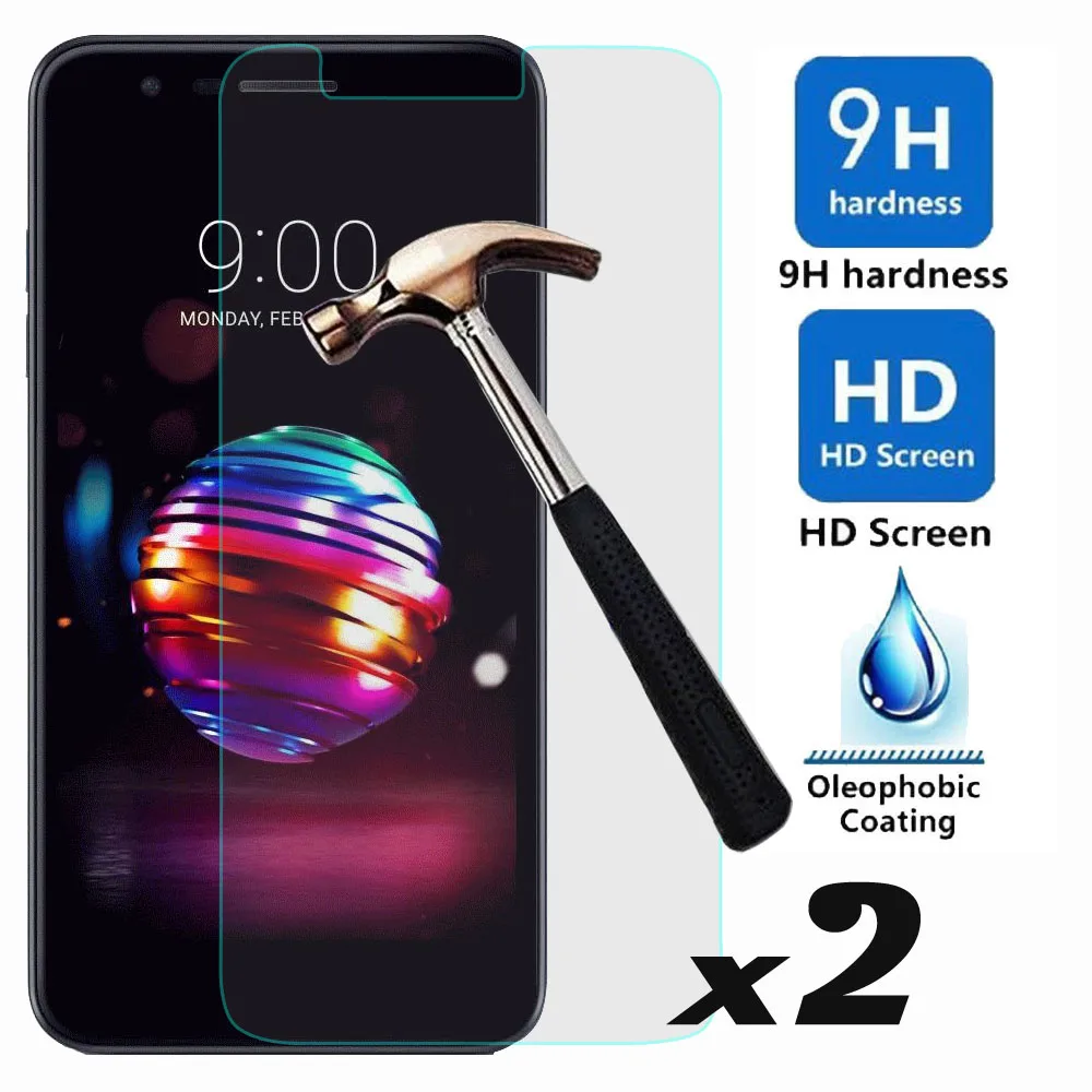 Закаленное стекло для защиты экрана 2 шт./лот Взрывозащищенная Передняя защитная