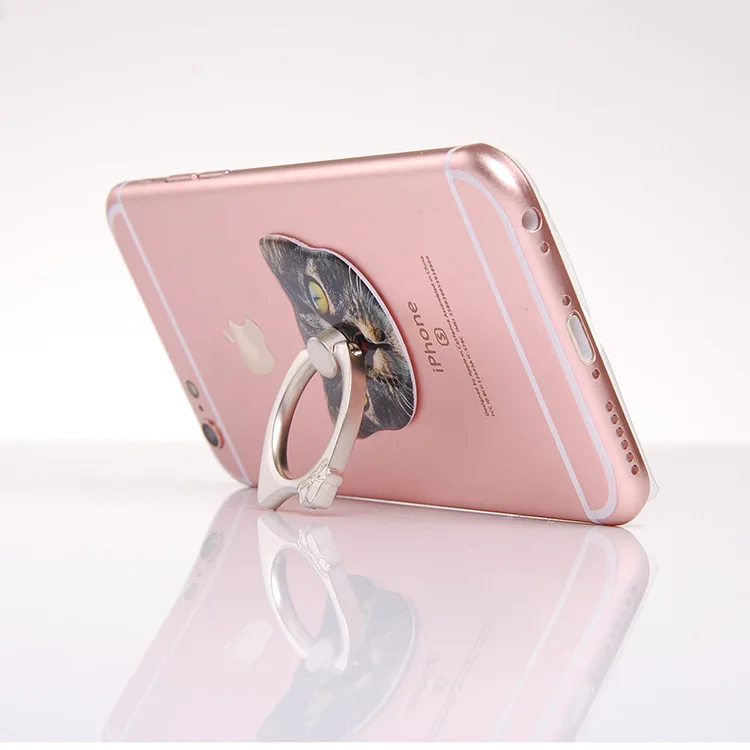 3D Cute Kitty Cat Finger Ring Holder ABS Smartphone Stand Socket for iPhone Apple Samsung Xiaomi Huawei Xperia LG Universal | Мобильные