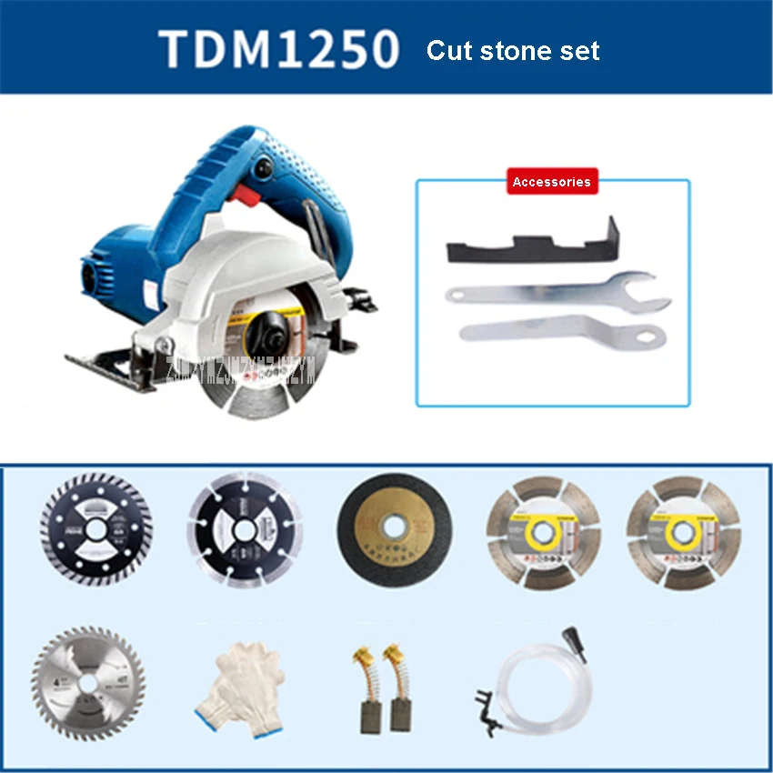 Новая бытовая машина для резки плитки TDM1250 электрическая циркулярная пила мини