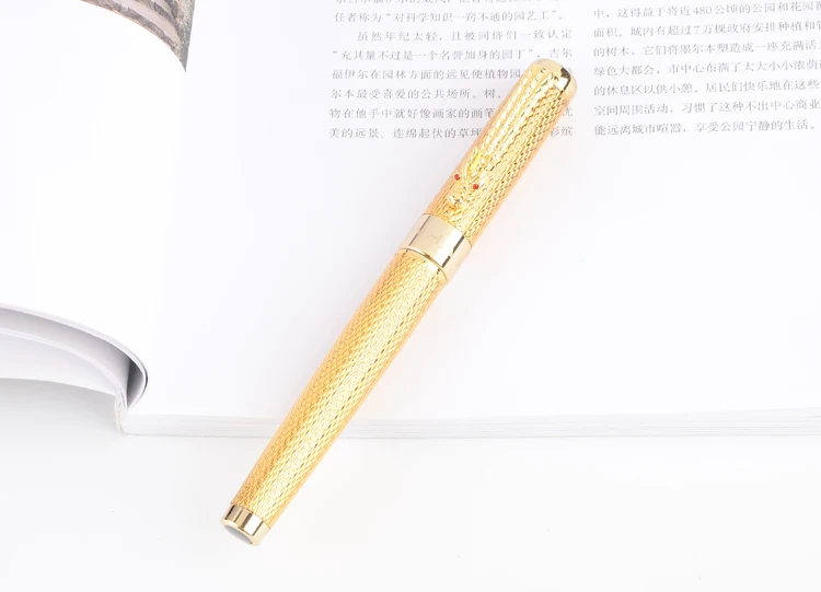 Высокое качество Восточный Дракон Дизайн авторучка люксовый бренд офис бизнес ручки для письма канцелярские принадлежности для школьников, студентов