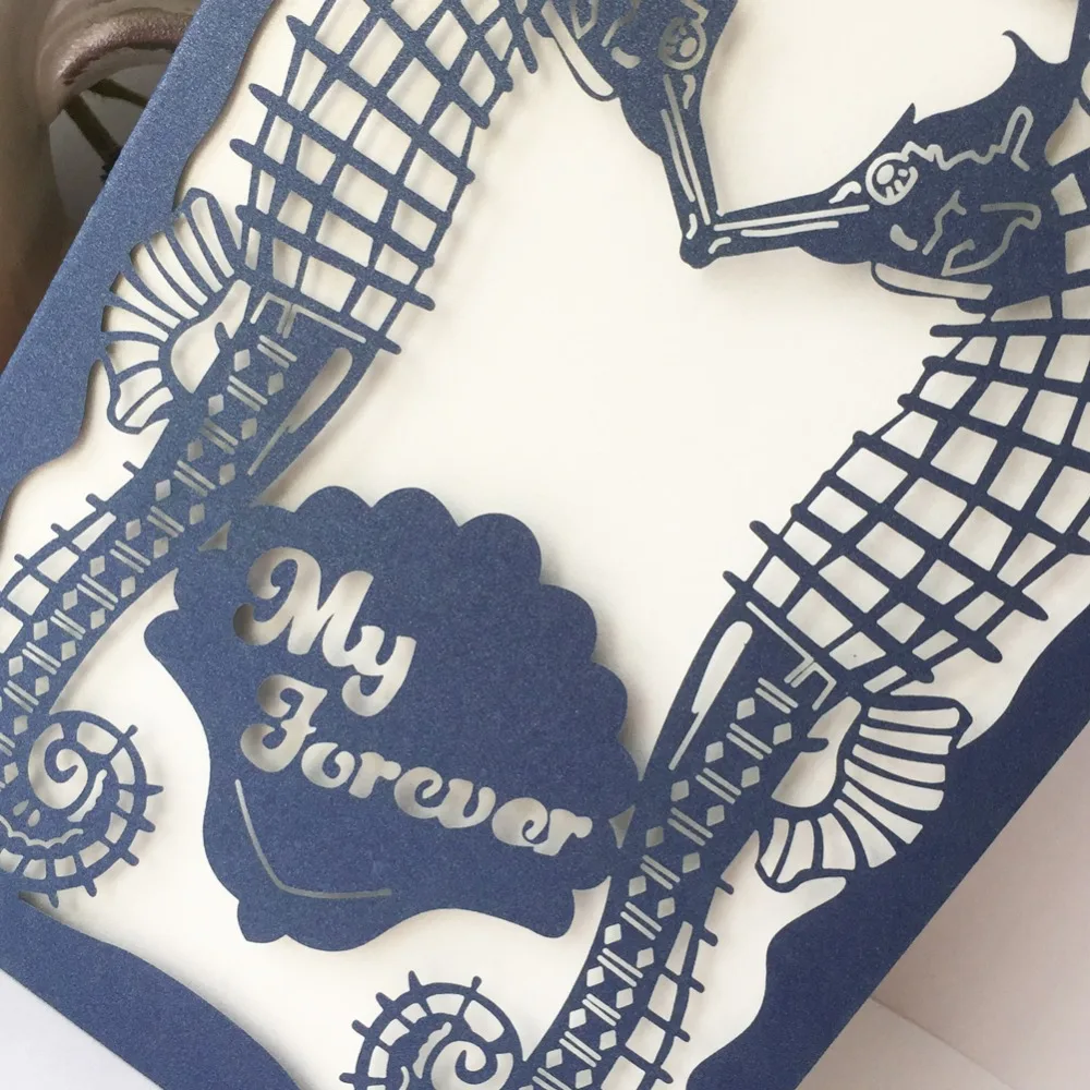 100 шт./лот настраиваемые свадебные приглашения в европейском стиле лазерная