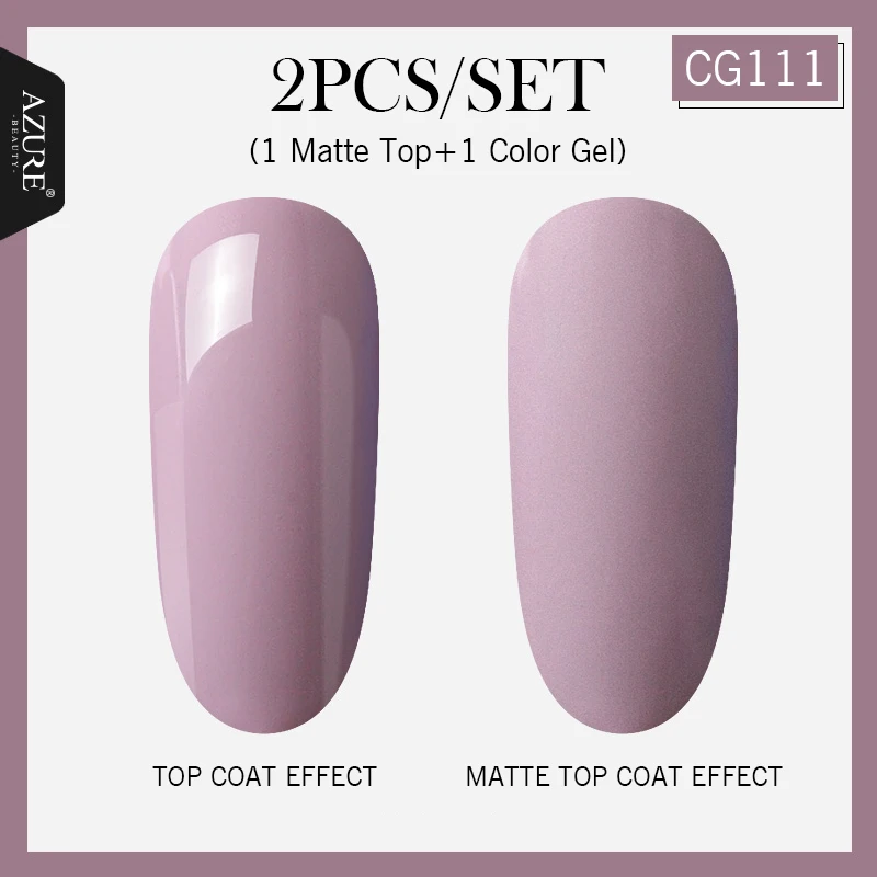 CG111 Matte Top Coat Лазурная красота матовое верхнее покрытие Гель-лак для ногтей Набор DIY матовый эффект Led Гель-лак для ногтей наборы Полупостоянный УФ-гель для ногтей - Цвет: CG111 Matte Top Coat