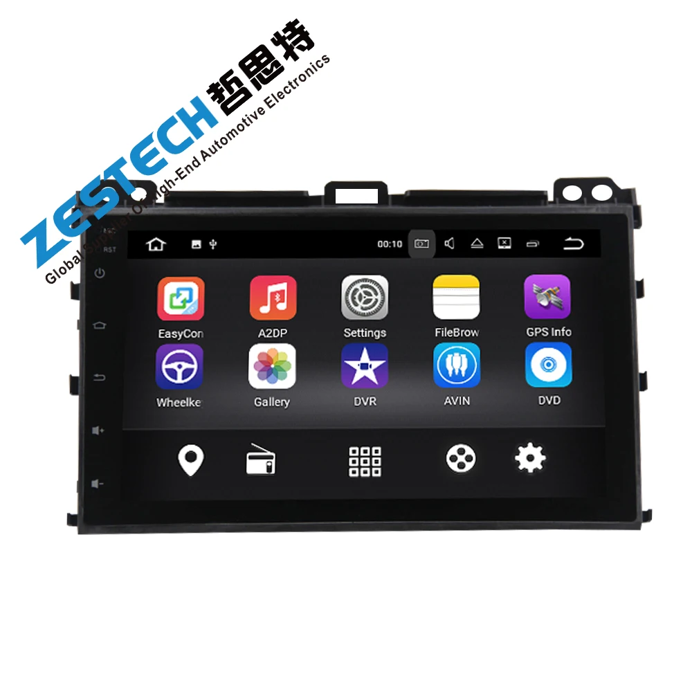 Четырехъядерный автомобильный dvd-плеер android 7 1 для Toyota Prado 120 2004-2009 с Bluetooth рулевым