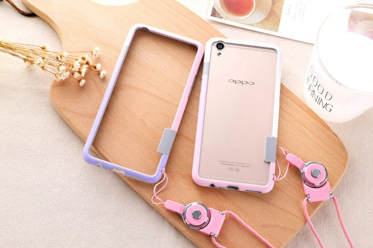 Противоударный чехол-бампер для телефона Oppo R9 R9 Plus R9S R9sPlus TPU силиконовый мягкий бампер для OPPO r9s plus чехол со шнурком