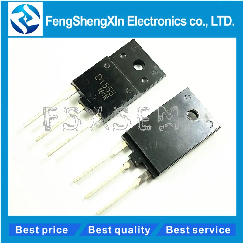 10 шт./лот 2SD1555 транзисторы мощностью 5 А/1500 В D1555 NPN|Интегральные схемы| |