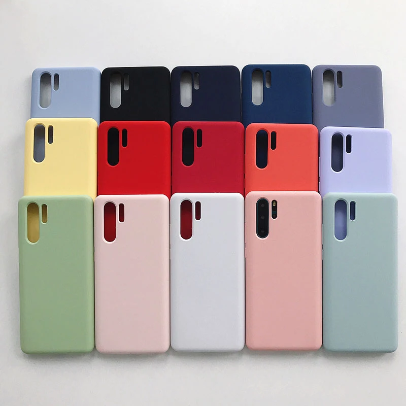 Чехол из жидкого силикона для huaweip20 P30Lite Plus Nova3e 3i 4 4e|Бамперы| |