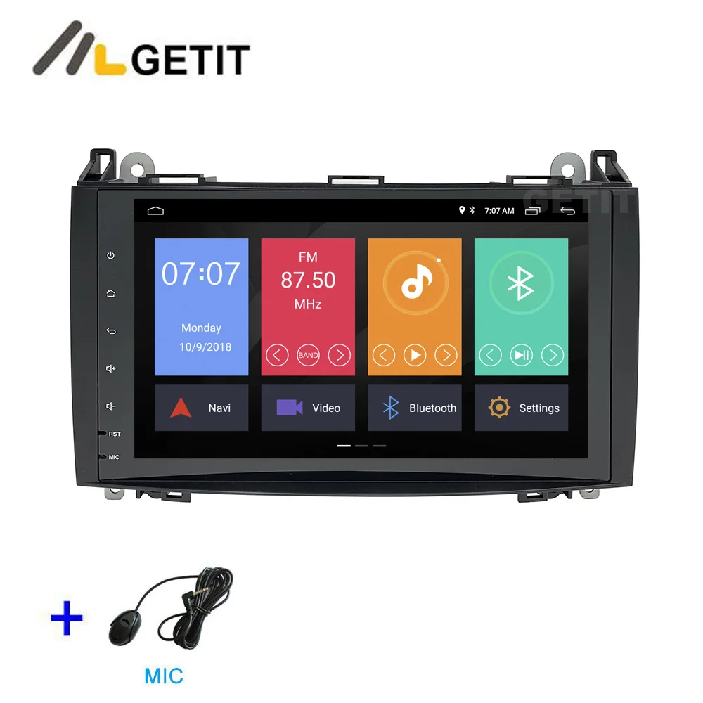 DSP MIC " DSP Android 9 Автомобильный GPS Радио Стерео головное устройство для Mercedes Benz B200 A B Class W169 W245 Viano Vito W639 Sprinter W906 - Цвет: DSP MIC