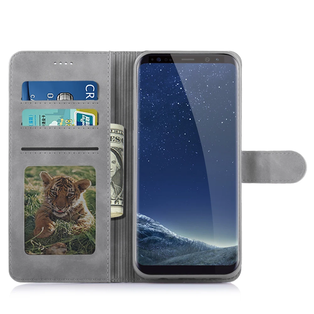 Роскошный кожаный чехол для Samsung Galaxy S8 Plus S9 S10 S10E 5G Note 8 Note9 телефона кошелек
