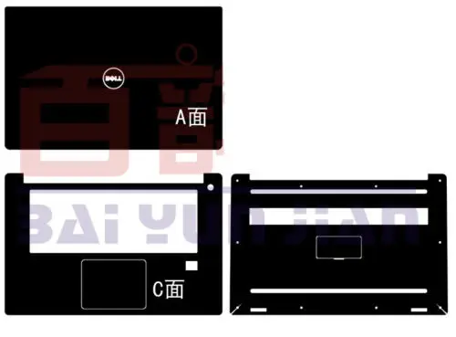 Матовая блестящая наклейка для ноутбука KH защитный чехол DELL XPS 15 9560 9550 с
