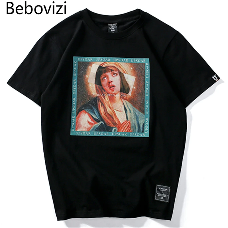 Хлопковые футболки Bebovizi для мужчин и девочек брендовые Смешные топы с принтом