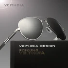 Мужские поляризованные солнцезащитные очки VEITHDIA, дизайнерские очки из алюминиево-магниевого сплава с защитой от солнца
