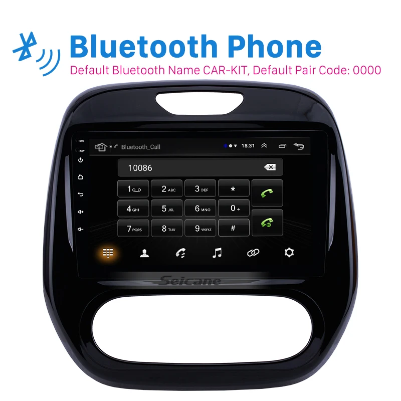 Seicane Android 8,1 " 2din авто радио для Renault Captur CLIO samsung QM3 Руководство A/C 2011- gps навигация с wifi