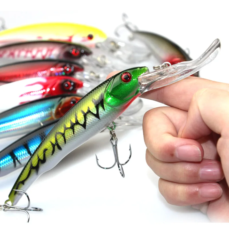 

2016 New 1pic High Quality minnow Fishing lure 16.5cm 29g Artificial Fishing bait 2# carbon steel hook fishing tackle Ocean lure