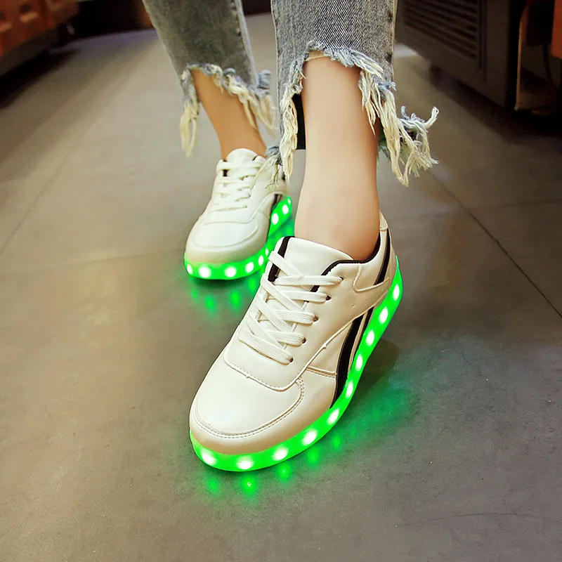 USB Перезаряжаемые из натуральных материалов, Schoenen Для мужчин повседневная женская обувь световой мокасины для взрослых со светодиодной подсветкой для мальчиков и девочек; кроссовки со светодиодными лампочками мужской, женский, для пар обуви