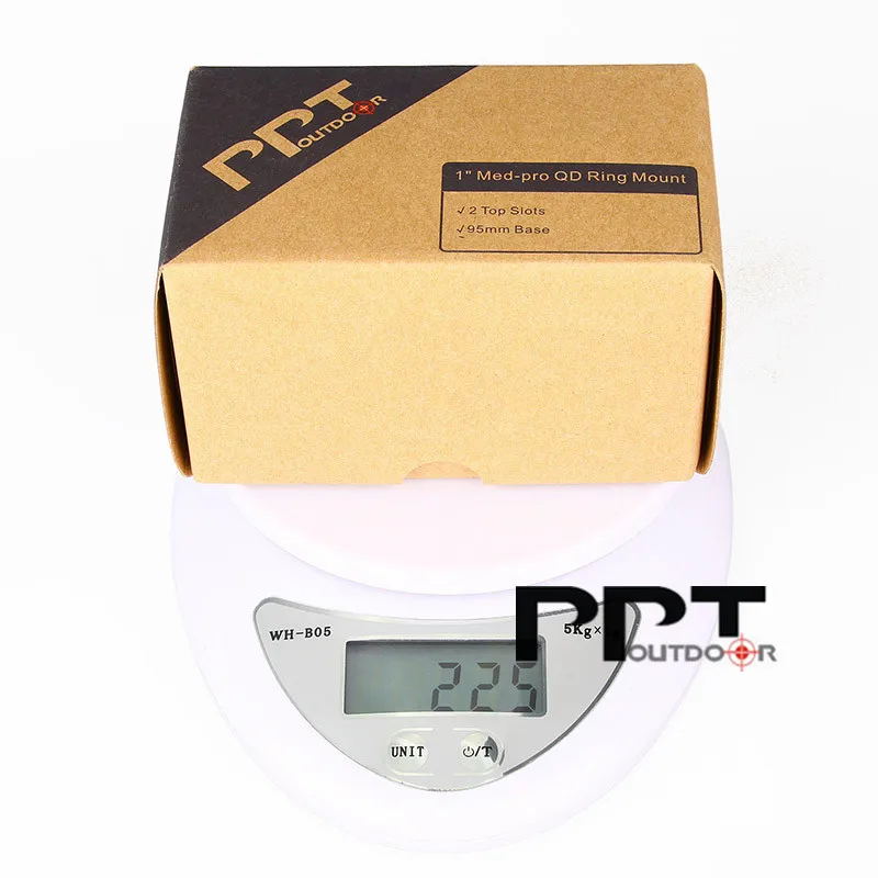 PPT 25.4mm Aluminum Double Ring Scope Mount Quick Detachable mount For Picatinny Rail Weaver PP22-0241 | Спорт и развлечения