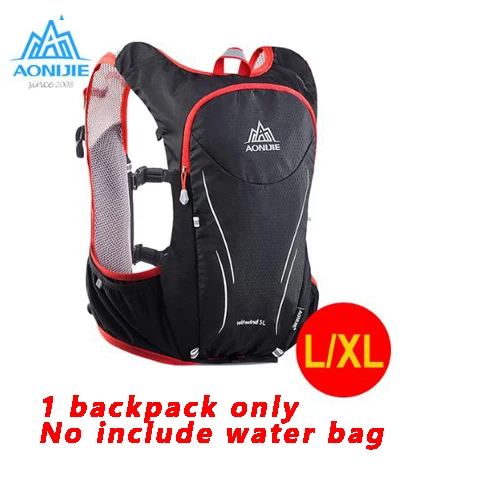 red LXL bag only AONIJIE 5L Женский Мужской жилет для марафона, сумка для воды, водонепроницаемый рюкзак для велоспорта, сумка для воды для кемпинга - Цвет: red LXL bag only