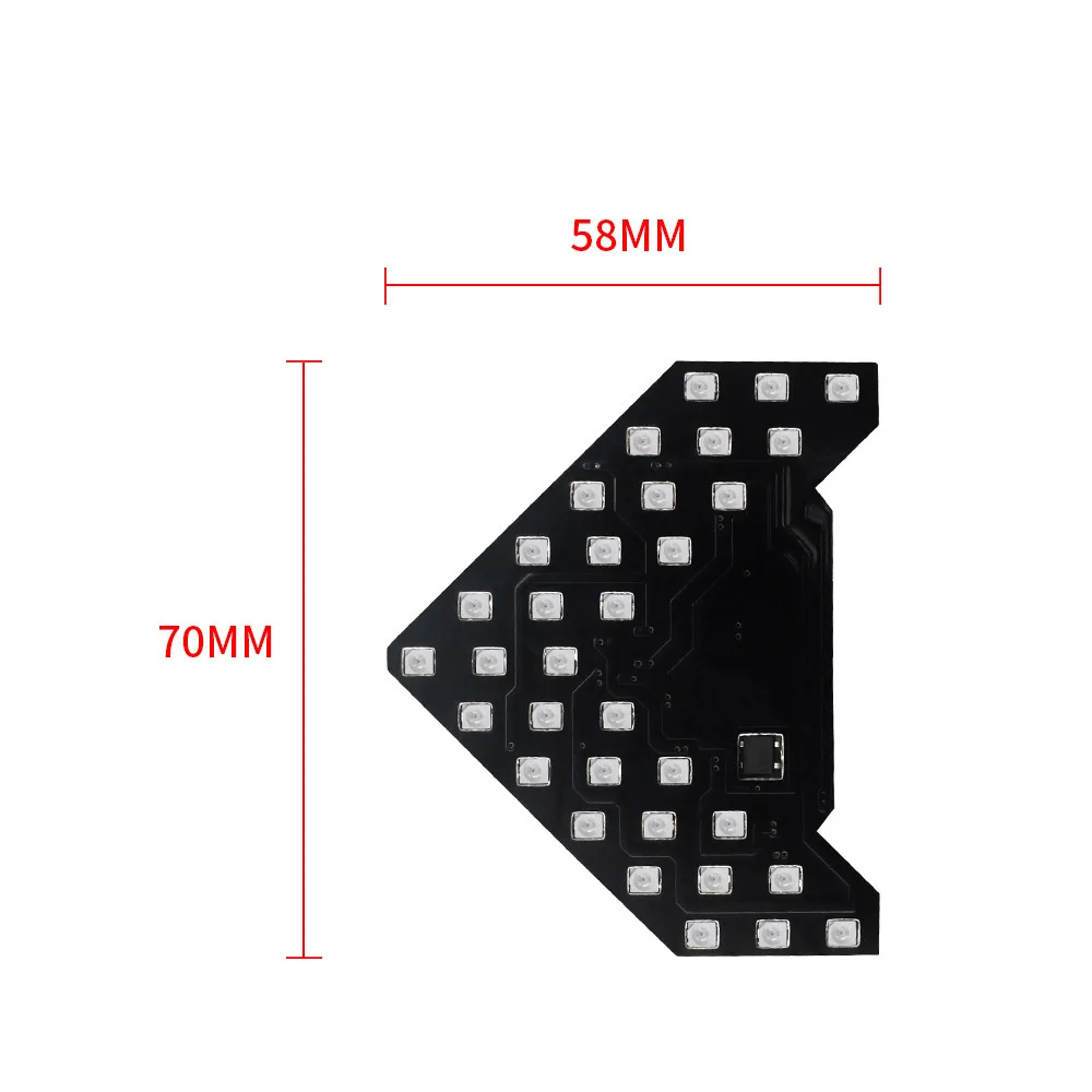 ASLENT 2 шт. 14/33 SMD СВЕТОДИОДНЫЙ стрелка Панель для автомобиля зеркало заднего вида