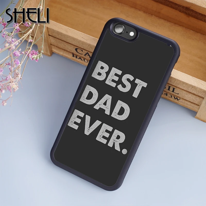 SHELI Best Dad Ever Cool Man Guy чехол для телефона iPhone 5 6 6s 7 8 plus X XR XS max 11 Pro Samsung Galaxy S7edge S8 S9 S10 |