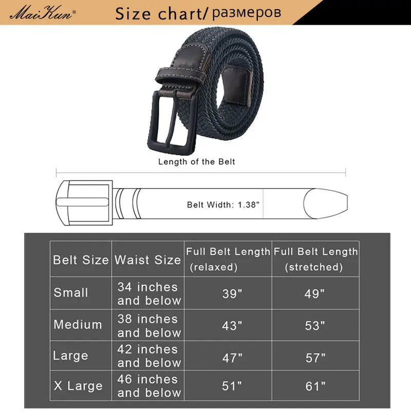 MaiKun Canvas Belts for Women Fashion Elastic Female Belt Metal Pin Buckle Military Tactical Strap for Pants Jeans