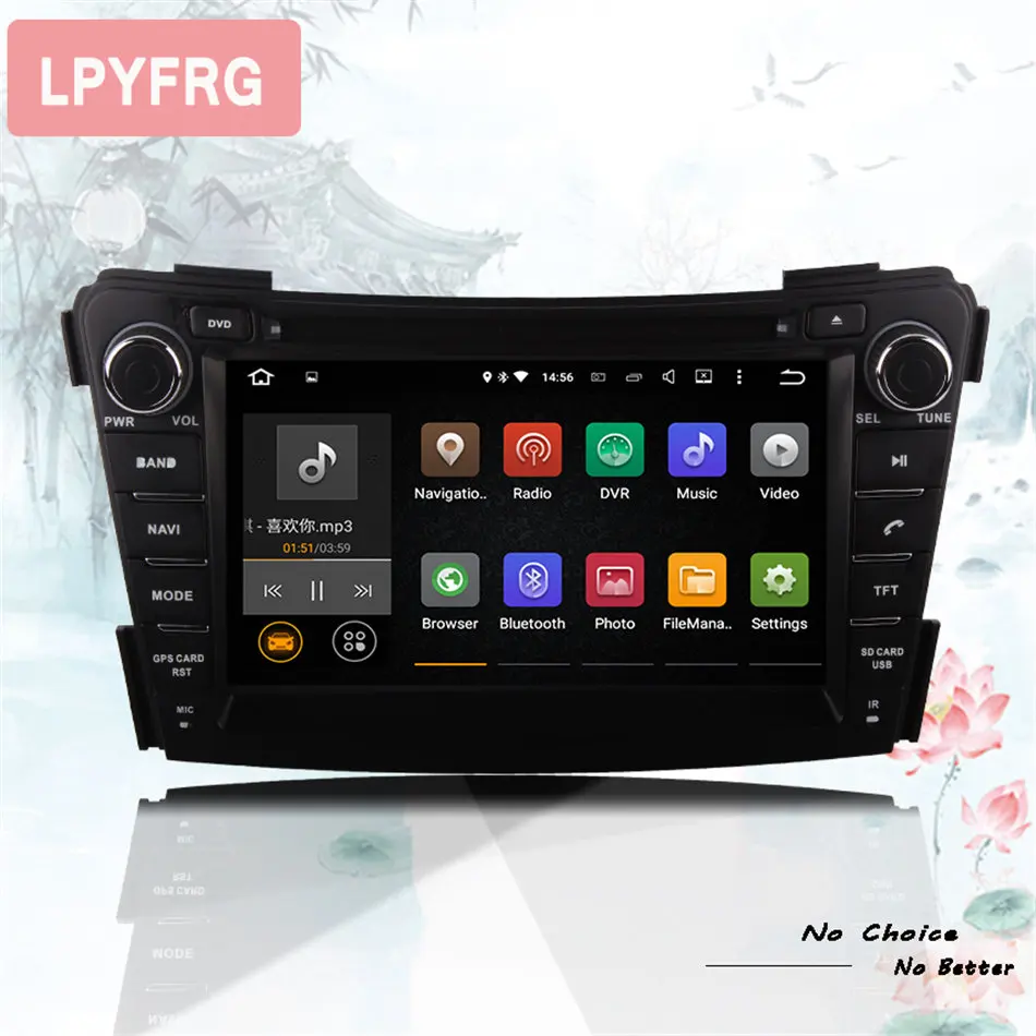 Автомагнитола с восьмиядерным процессором 1024x600 android 10 0 DVD GPS-навигацией для Hyundai I40