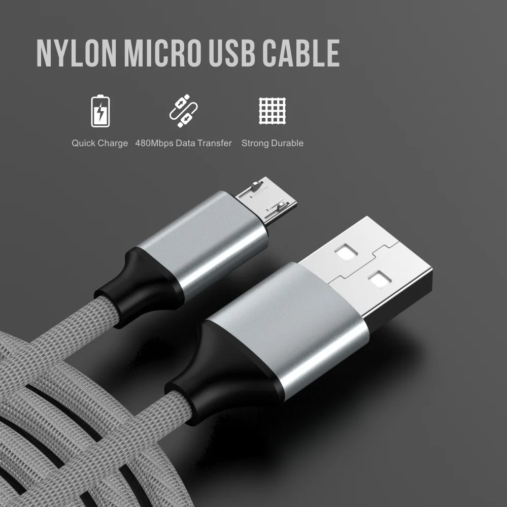 Кабель Micro USB 2.4A для быстрой зарядки телефона кабель Xiaomi Redmi Note5 зарядное