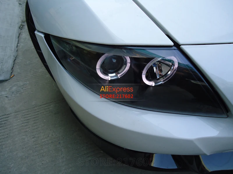 Для BMW Z4 E85 Angel eye проектор bi-xenon объектив фары в сборе подходит 2003-2008 год автомобили