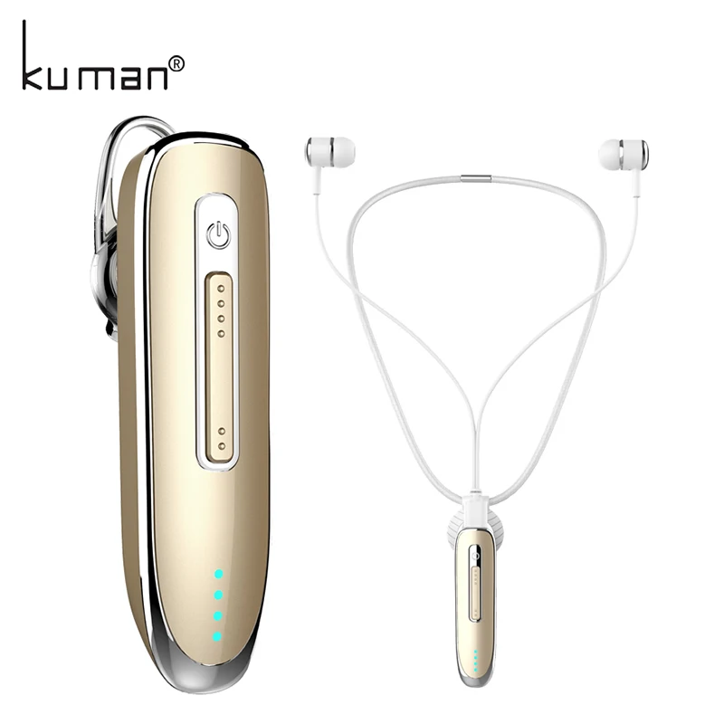 Kuman Bluetooth гарнитуры Super Bass Наушники с микрофоном Спорт вкладыши гарнитура для samsung