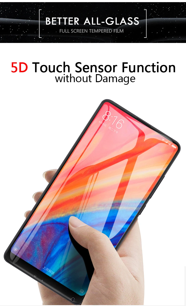 Xiaomi mi x 2s закаленное стекло MOFi xiaomi mi x 2s Защита экрана полное покрытие черный xiaomi mi x2s стеклянная пленка 5,2