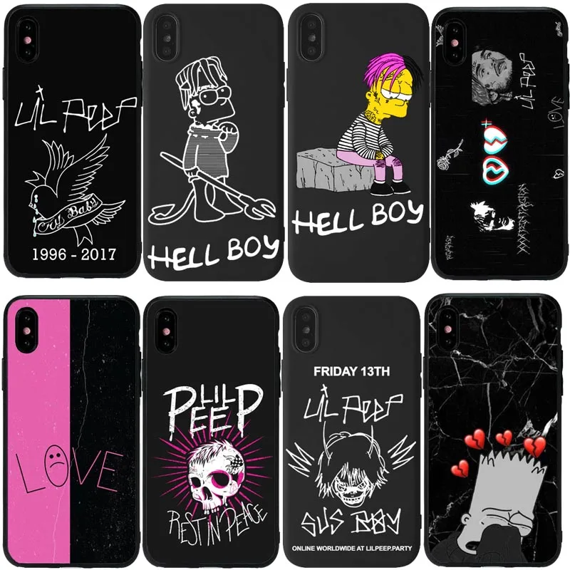 Lil Peep hellboy Life is Beautiful Cry Baby черный силиконовый чехол из ТПУ для iPhone 11Pro X SE 5 5S 6S 7 8 Plus XR
