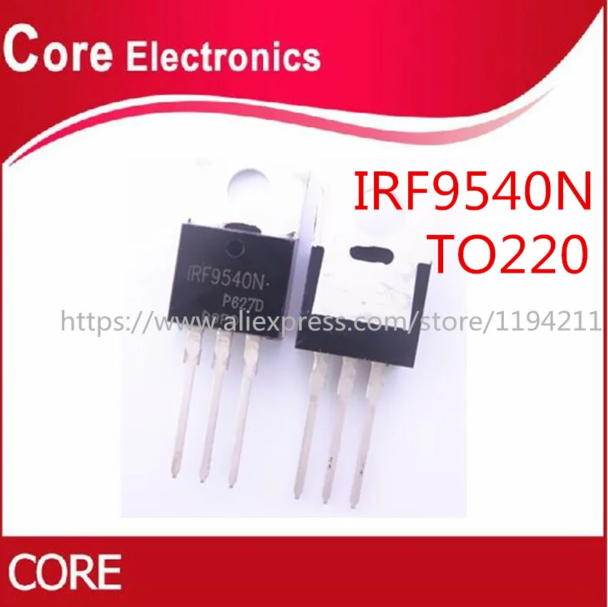 50 шт. IRF9540 IRF9540N IRF9540NPBF TO 220 100 в/23A/0 117|Интегральные схемы| |