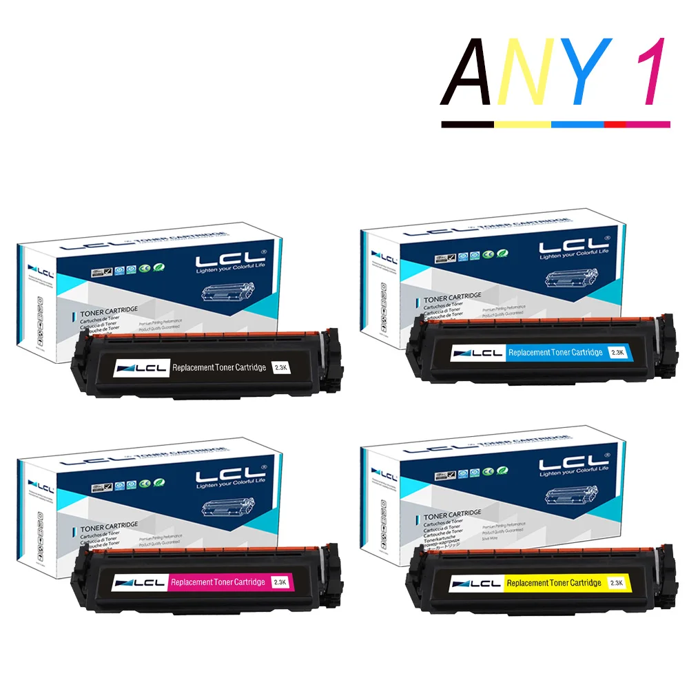 Картриджи с тонером Any1 LCL 410A CF410A CF411A CF412A CF413A (1 упаковка) совместимые HP Color LaserJet Pro