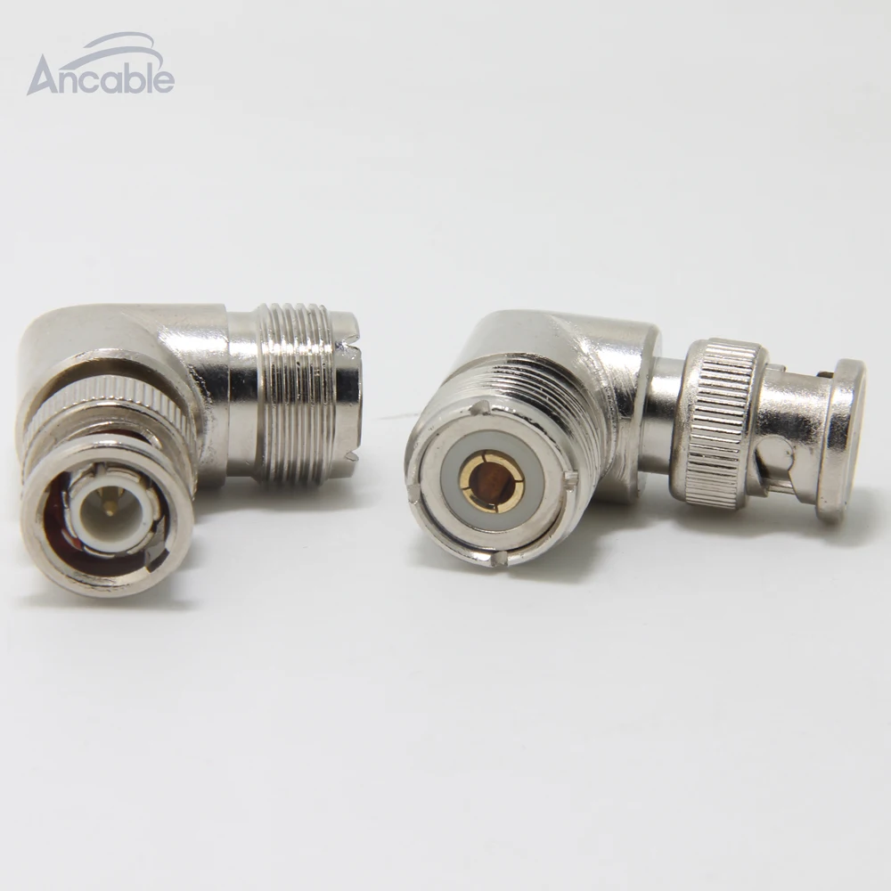 UHF Female SO239-BNC Male l-образный правый угол 90 градусов радиочастотный коаксиальный