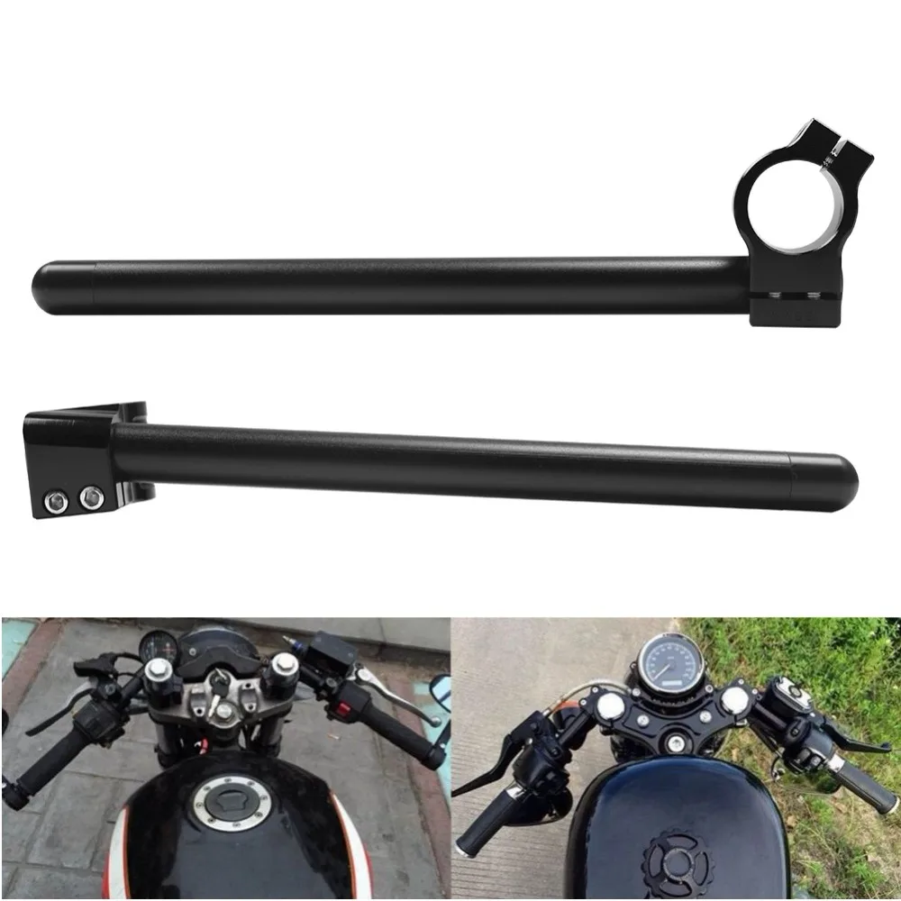 Мотоцикл CNC Cafe Racer гоночный руль регулируемый 31/32/33/35/37/39/41/45/48/49/50/51 мм клипса на
