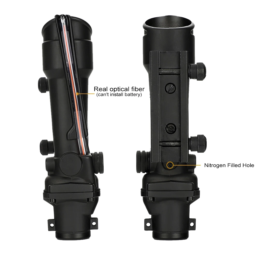 Ohhunt 5x35 ACOG Стиль охотничьи прицелы Красное или зеленое стекло с гравировкой сетка