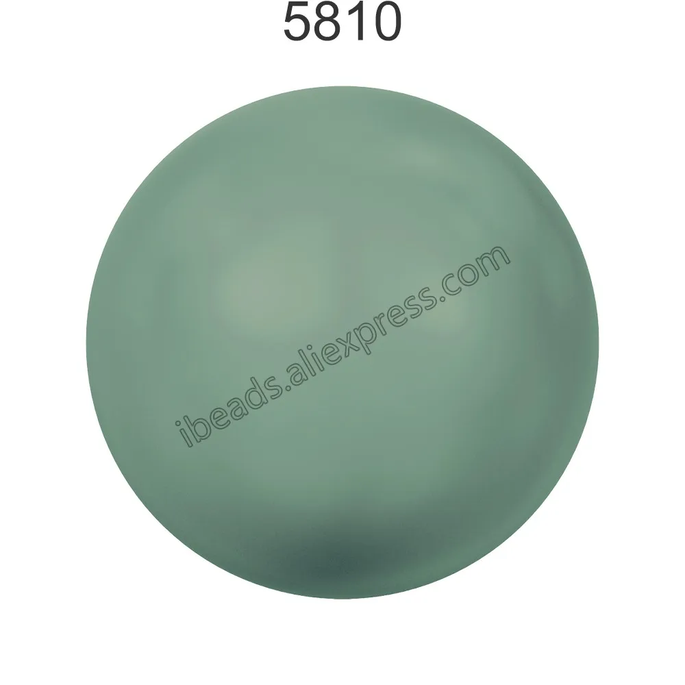 Jade 715 Оригинальные кристаллы Swarovski 5810 серии драгоценных камней, круглые жемчужины, полностью просверленные отверстия, самодельные бусины, ювелирное изделие, фитинг - Цвет: Jade 715