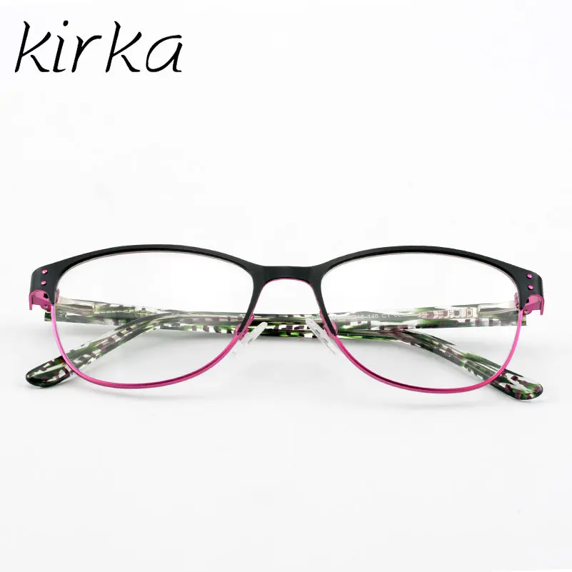Kirka Half Rim Metal Prescription Optical Frame for Women Spectacles Lady's Myopia Glasses | Аксессуары для одежды