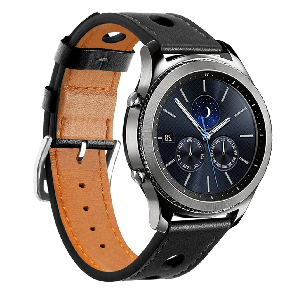 Кожаный ремешок для Samsung Galaxy watch 46 мм/Gear S3 Frontier/Classic 22 мм часов correa Gear S 3 браслет на