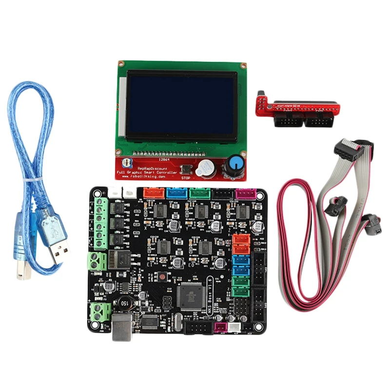 3D-принтеры комплект для материнской платы Mks V1.6 + 12864Lcd совместим с Mega2560 Ramps1.4 |