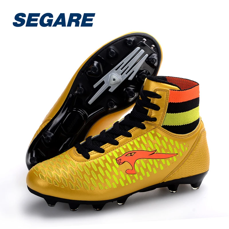Мужская Высокий Верх Футбол Бутсы Сапоги Открытый Обувь Женщины Kid AG Botas de Futbol
