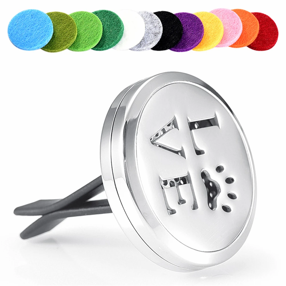 MJL005 Love Pet Paw Pattern автомобильный освежитель воздуха Vent клип-медальон Ароматерапия