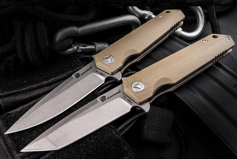 Комплект Электронных компонентов HX OUTDOORS ZD-23 складной Ножи 9CR18Mov лезвие G10 с титановой ручкой шариковый выживание тактический нож инструмент для повседневного ношения нож подарок