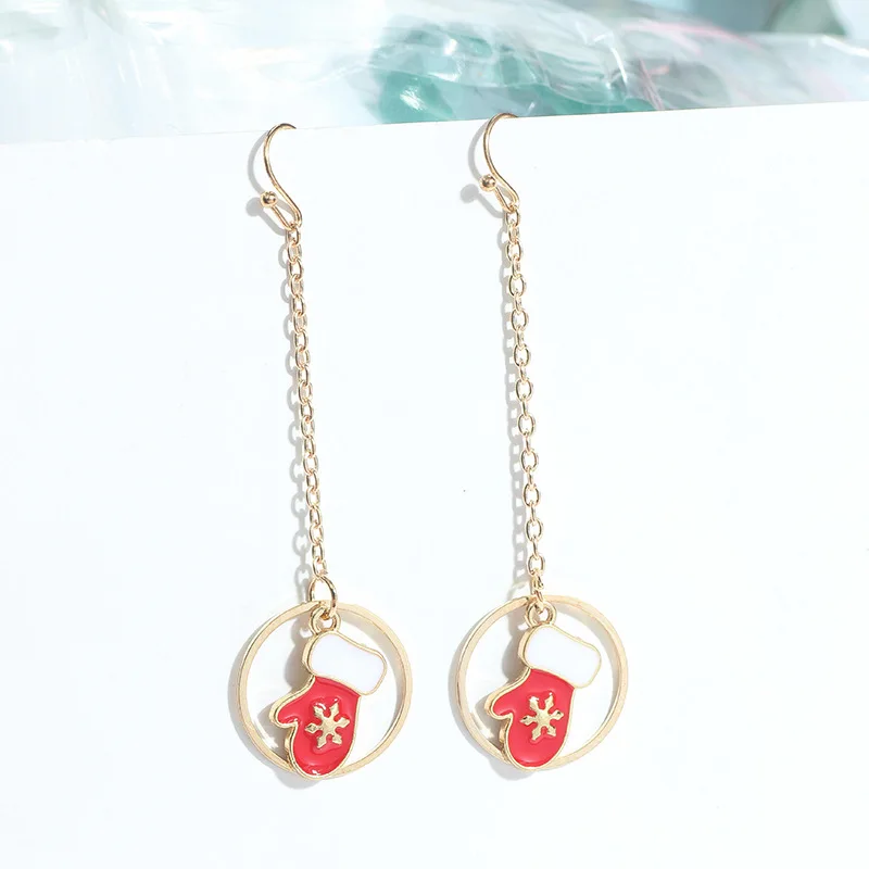 Серьги капельки DoreenBeads золотистого цвета многоцветное эмалированное кольцо