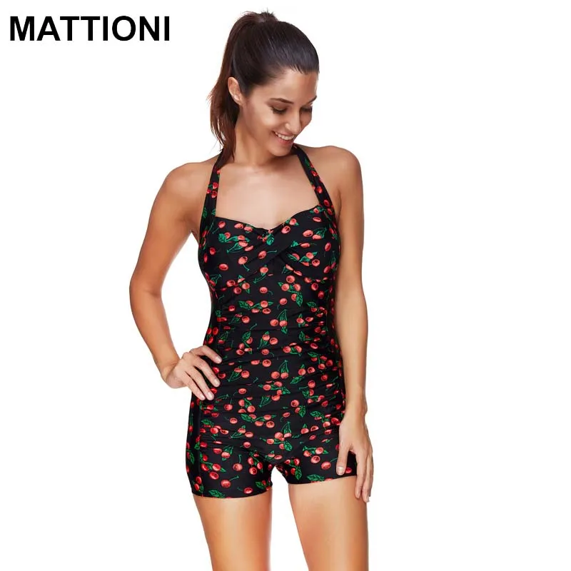 MATTIONI Women Swimwear One Piece Print Style Push Up Swimsuit Sexy Women's Body Swimming Suit | Спорт и развлечения