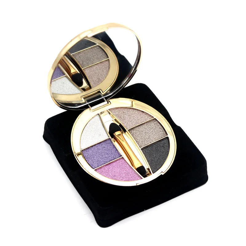 2018 Makeup 6 Colors Waterproof Glitter Eyeshadow Palette Shining Metals Powder Shimmer Eye Shadow Pigments Kits Diamond Make Up |