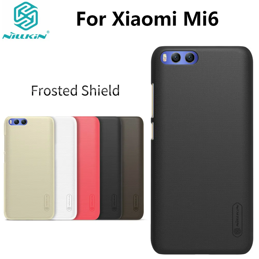 Xiaomi Mi6 Case Mi 6 5.15'⟊se NILLKIN Super Frosted Shield Hard Plastic Matte Back Cover with Retail packaging | Мобильные
