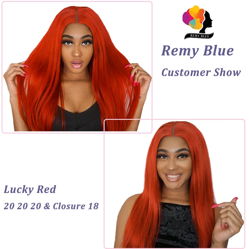 Burgundy Bundles With Closure Colored Red 99J Indian Straight Hair Remy Human 3 Thick Remyblue | Шиньоны и парики