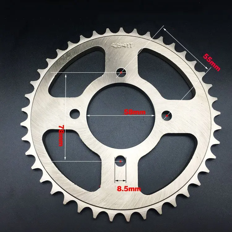 Цепная Звездочка для мотоцикла GS125 EN 125cc 150cc 36/38/39/41/43 428|sprocket chainsprocket teeth |