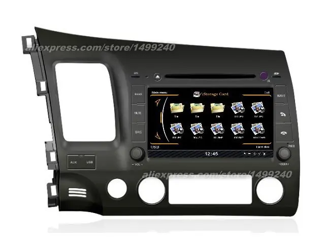 Koop Voor Honda Civic 2006 ~ 2011-Auto Gps Navigatiesysteem + Radio Tv Dvd Ipod Bt 3G Wifi Hd Screen Multimedia Systeem