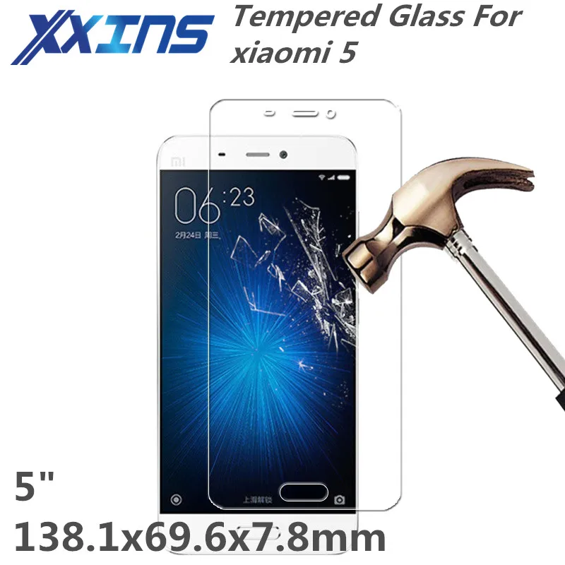 Закаленное стекло для xiaomi 5 Защитная пленка экрана дюймов тонкий прозрачный