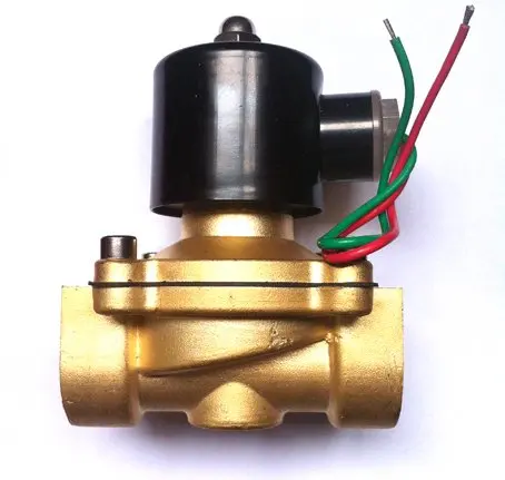 

DC12V AC220V DC24V 2" high quality brass Solenoid Valve normally closed for Water oil gas120 centigrade